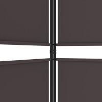 Produktbild för Rumsavdelare 6 paneler brun 300x220 cm tyg