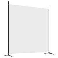 Miniatyr av produktbild för Rumsavdelare 2 paneler vit 348x180 cm tyg