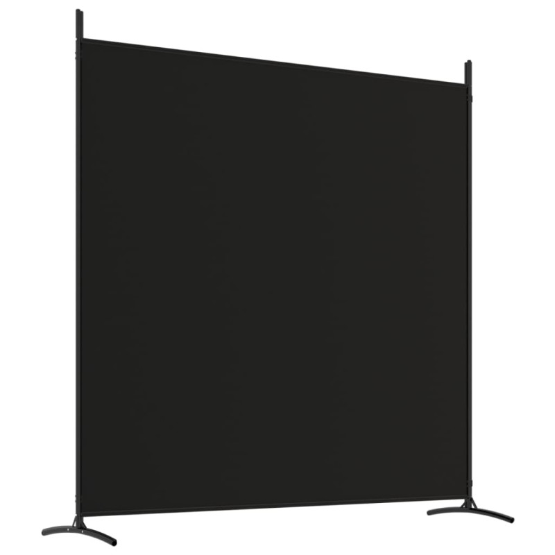 Produktbild för Rumsavdelare 3 paneler svart 525x180 cm tyg