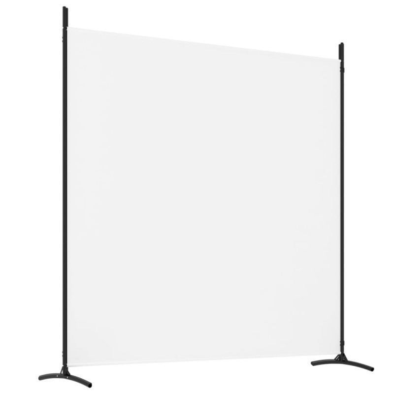 Produktbild för Rumsavdelare 4 paneler vit 698x180 cm tyg