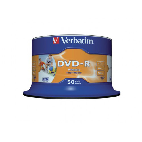 VERBATIM DVD-R VERBATIM 4.7GB Printable 50/fp