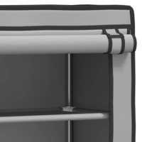 Miniatyr av produktbild för Hylla för tvättmaskin med 2 hyllplan grå 71x29,5x170,5 cm järn