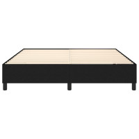 Produktbild för Boxspring-sängram svart 160x200 cm tyg