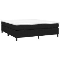 Produktbild för Boxspring-sängram svart 180x200 cm tyg