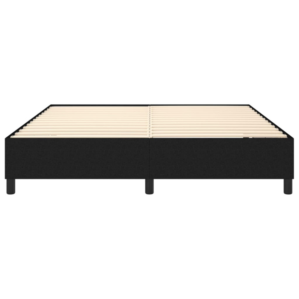 Produktbild för Boxspring-sängram svart 180x200 cm tyg