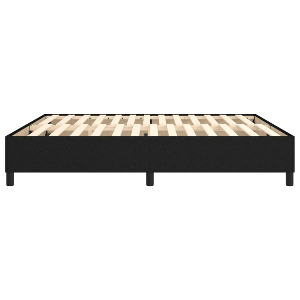 Produktbild för Boxspring-sängram svart 180x200 cm tyg