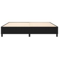 Produktbild för Boxspring-sängram svart 200x200 cm tyg