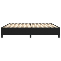 Produktbild för Boxspring-sängram svart 200x200 cm tyg