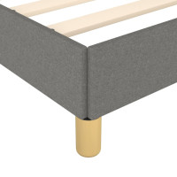 Produktbild för Sängram utan madrass mörkgrå 140x200 cm tyg