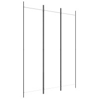 Produktbild för Rumsavdelare 3 paneler vit 150x200 cm tyg