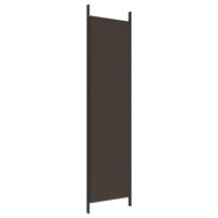 Produktbild för Rumsavdelare 3 paneler 150 x 200 cm brun tyg