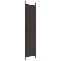 Produktbild för Rumsavdelare 3 paneler 150x220 cm brun tyg