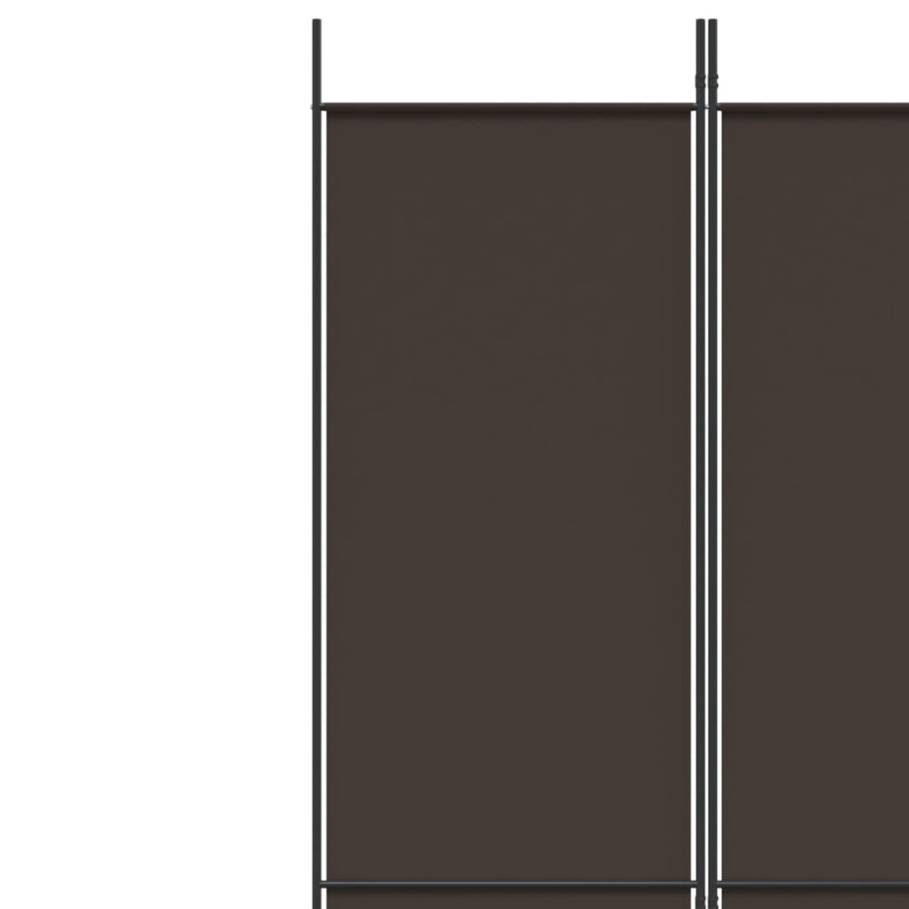 Produktbild för Rumsavdelare 3 paneler 150x220 cm brun tyg