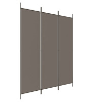 Miniatyr av produktbild för Rumsavdelare 3 paneler antracit 150x220 cm tyg