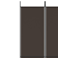 Produktbild för Rumsavdelare 4 paneler brun 200x220 cm tyg