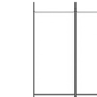 Miniatyr av produktbild för Rumsavdelare 5 paneler vit 250x220 cm tyg