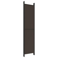 Miniatyr av produktbild för Rumsavdelare 6 paneler brun 300x220 cm tyg