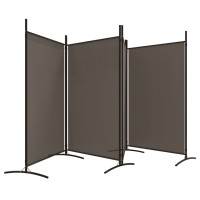 Miniatyr av produktbild för Rumsavdelare 4 paneler antracit 346x180 cm tyg