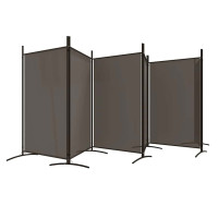 Produktbild för Rumsavdelare 6 paneler antracit 520x180 cm tyg
