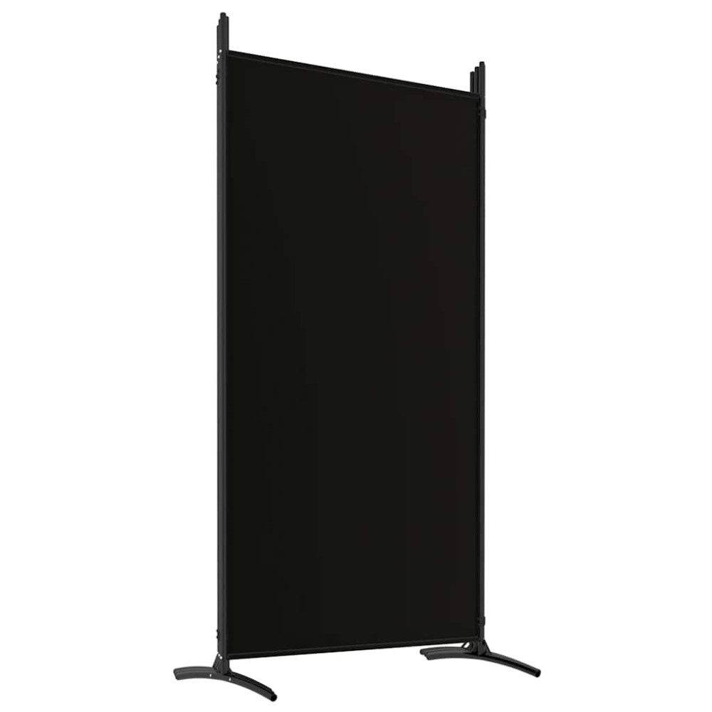 Produktbild för Rumsavdelare 6 paneler svart 520x180 cm tyg
