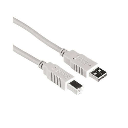 Hama Kabel USB A-B Grå 5m