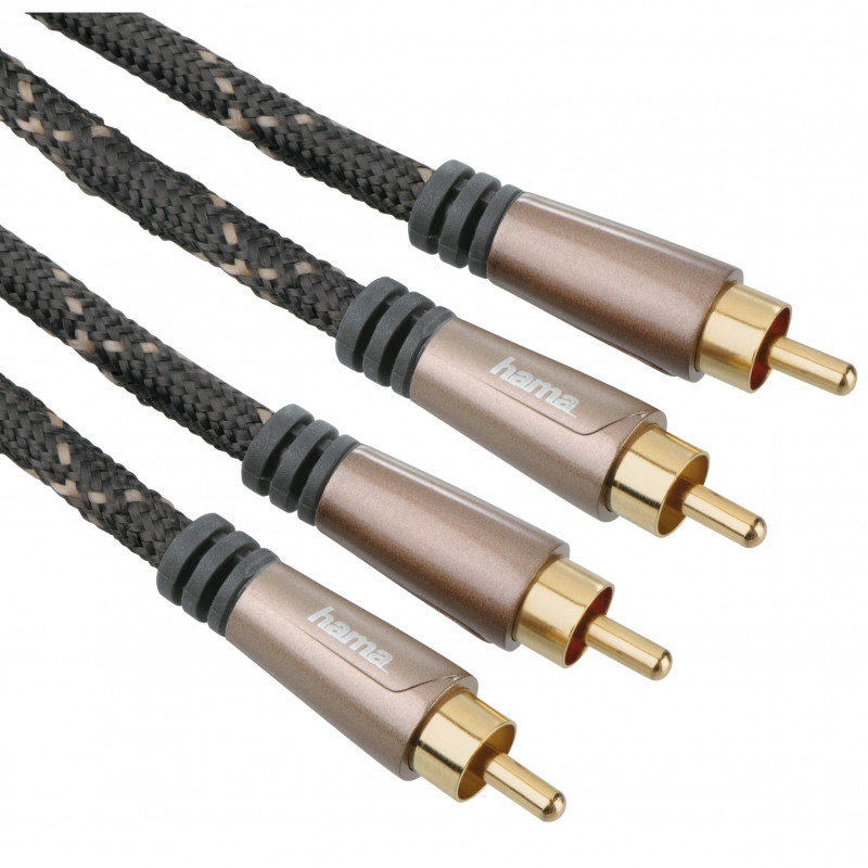 Produktbild för Kabel Audio 2xRCA-2xRCA Pro Svart 1.5m