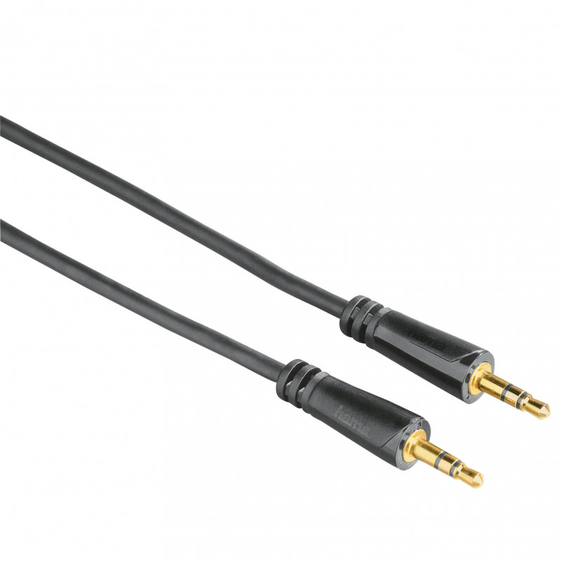 Produktbild för Kabel Audio 3.5mm-3.5mm Guld Svart 1.5m