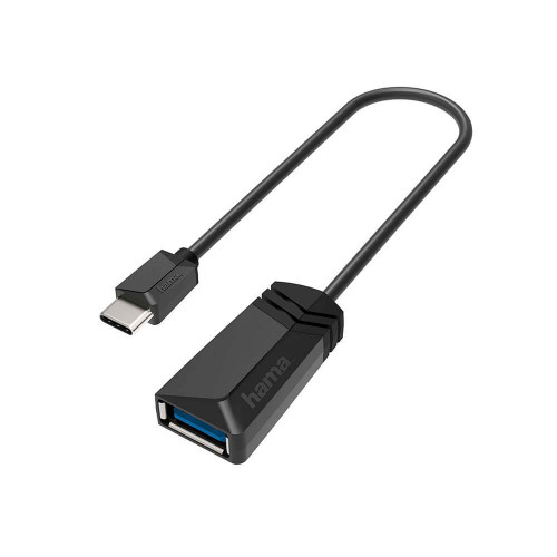 Hama Adapter USB-OTG USB-C-USB 3.2 Gen 1 5Gbit/s Black