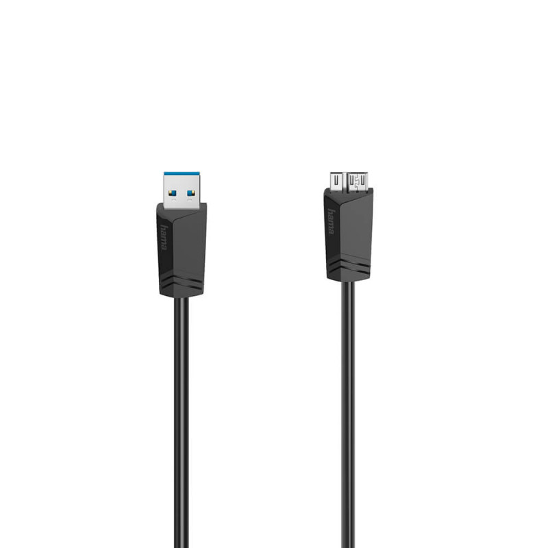 Produktbild för Cable Micro-USB 3.0 5Gbit/s Black 1.5m