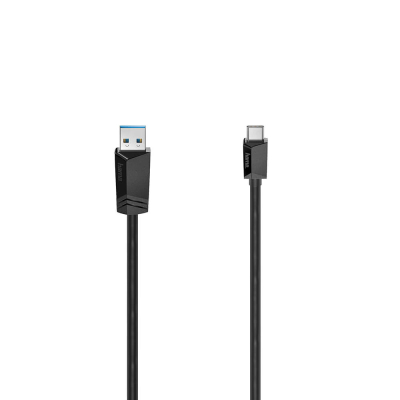 Produktbild för Cable USB-C - USB-A USB 3.2 5 Gbit/s 0.75m Black