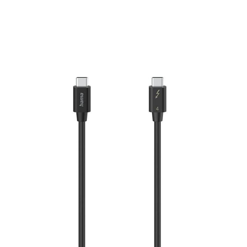 Produktbild för Cable USB-C Thunderbolt-4 40 Gbit/s Ultra-HD 8K 0.8m Black