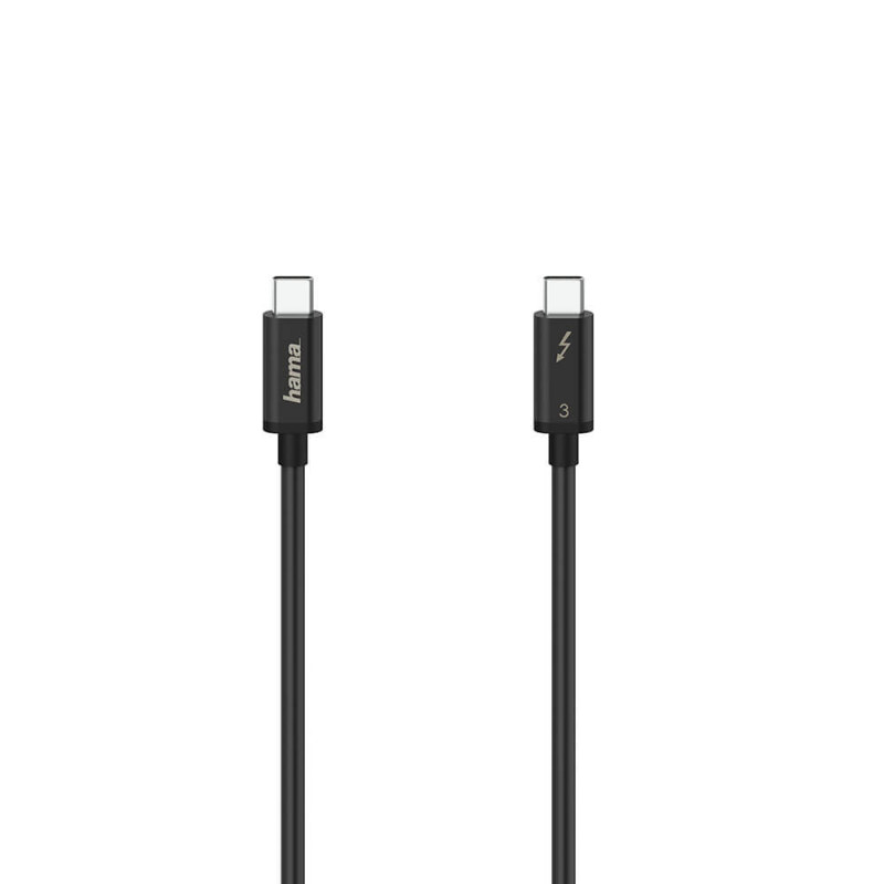 Produktbild för Cable USB-C Thunderbolt-3 40 Gbit/s Ultra-HD 5K 0.5m Black