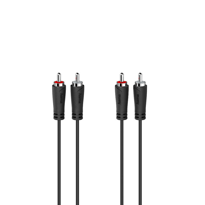 Produktbild för Cable Audio 2 RCA Plugs - 2 RCA Plugs 5.0m