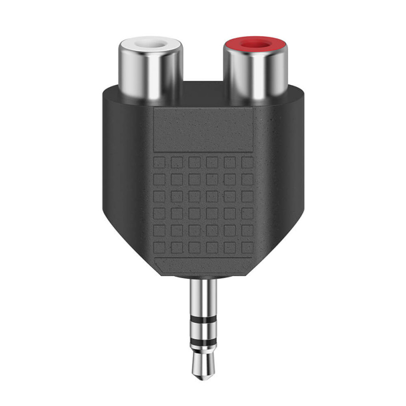 Produktbild för Adapter Audio 2x RCA Socket to 3.5 Jack