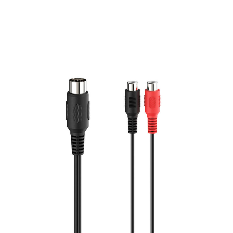 Produktbild för Adapter Audio 2x RCA Female to DIN 5-pin Male