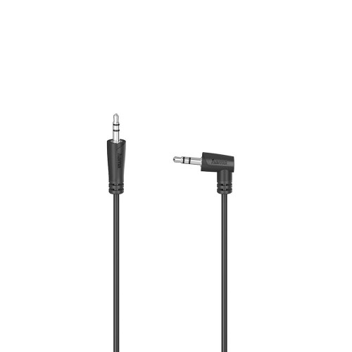 Hama Cable Audio 3.5-3.5 Angle Black 0.5m