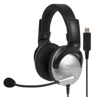 KOSS Headset SB45 USB On-Ear Silver/Svart