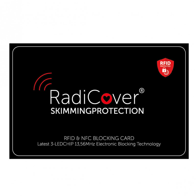 Produktbild för Skim-Block Kort 3-Led RFID NFC Skimmingskydd
