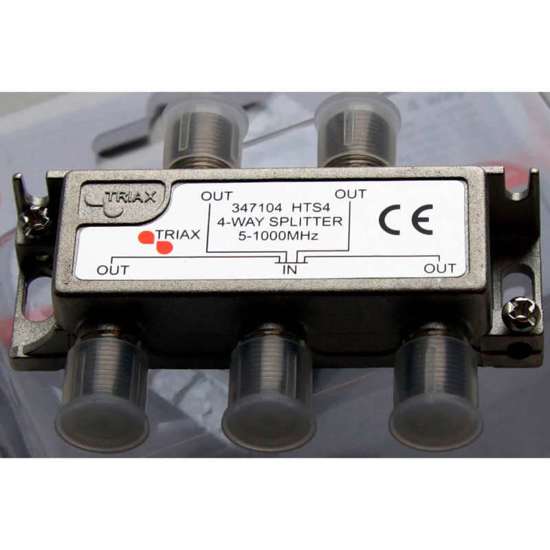 Produktbild för Splitter 1-4 5-1000 MHz F-kontakter