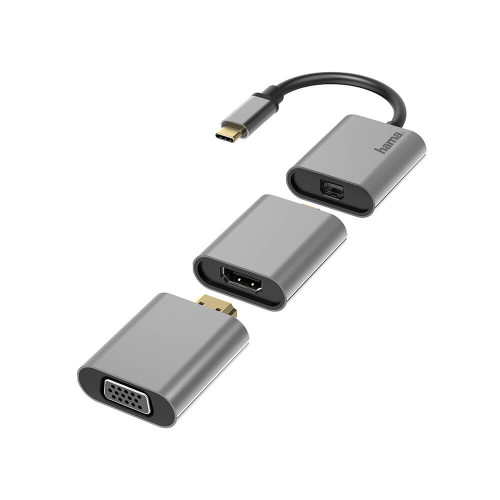 Hama Video Adapter Set 6in1 USB-C Mini-DisplayPort HDMI VGA