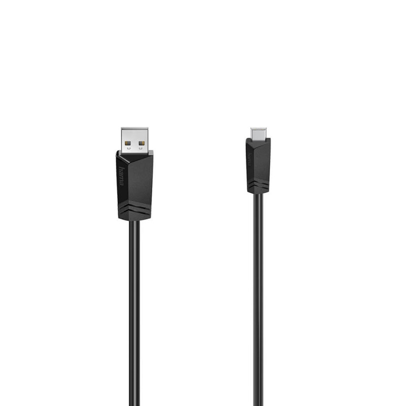Produktbild för Cable USB-Mini-B to USB-A USB 2.0 480 Mbit/s Black 1.5m