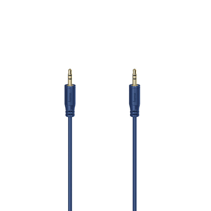 Produktbild för Cable Audio Flexi-Slim 3.5mm-3.5mm Gold Blue 0.75m