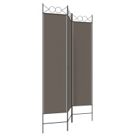 Produktbild för Rumsavdelare 3 paneler antracit 120x200 cm tyg