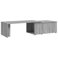 Miniatyr av produktbild för Soffbord grå sonoma 150x50x35 cm konstruerat trä