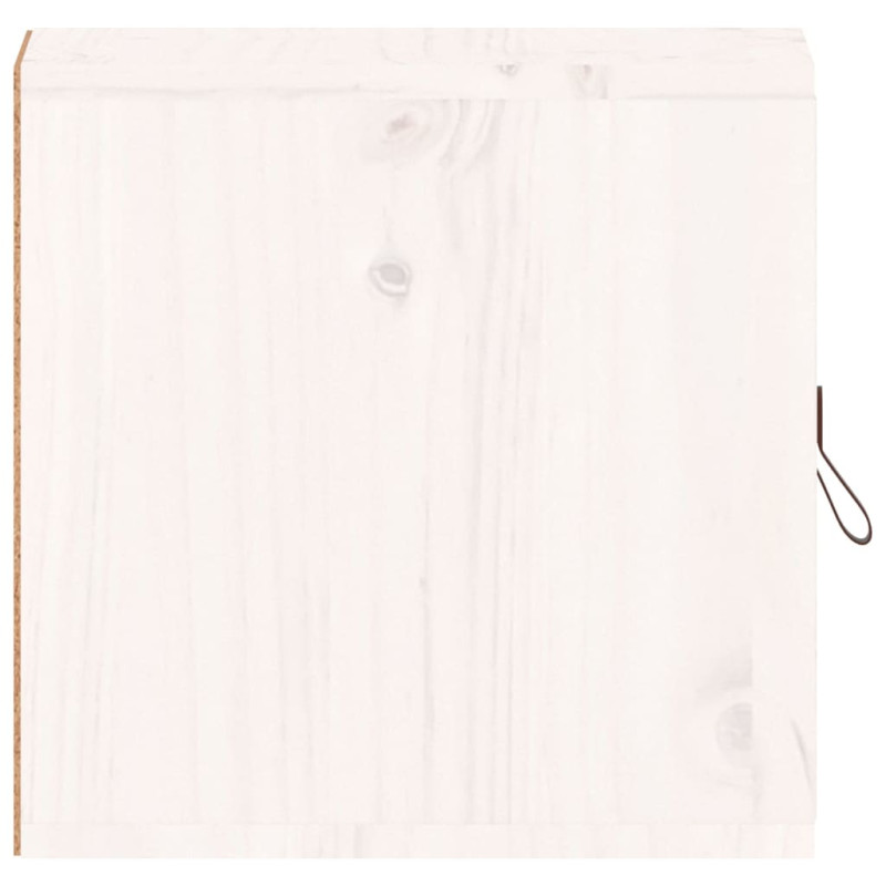 Produktbild för Väggskåp 2 st vit 31,5x30x30 cm massiv furu