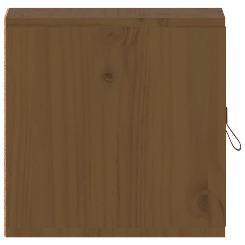 Produktbild för Väggskåp honungsbrun 31,5x30x30 cm massiv furu