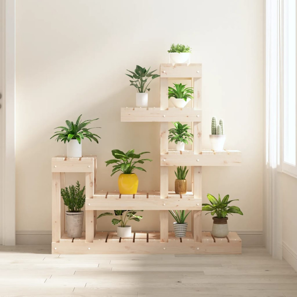 Produktbild för Växtställ 92x25x97 cm massiv furu