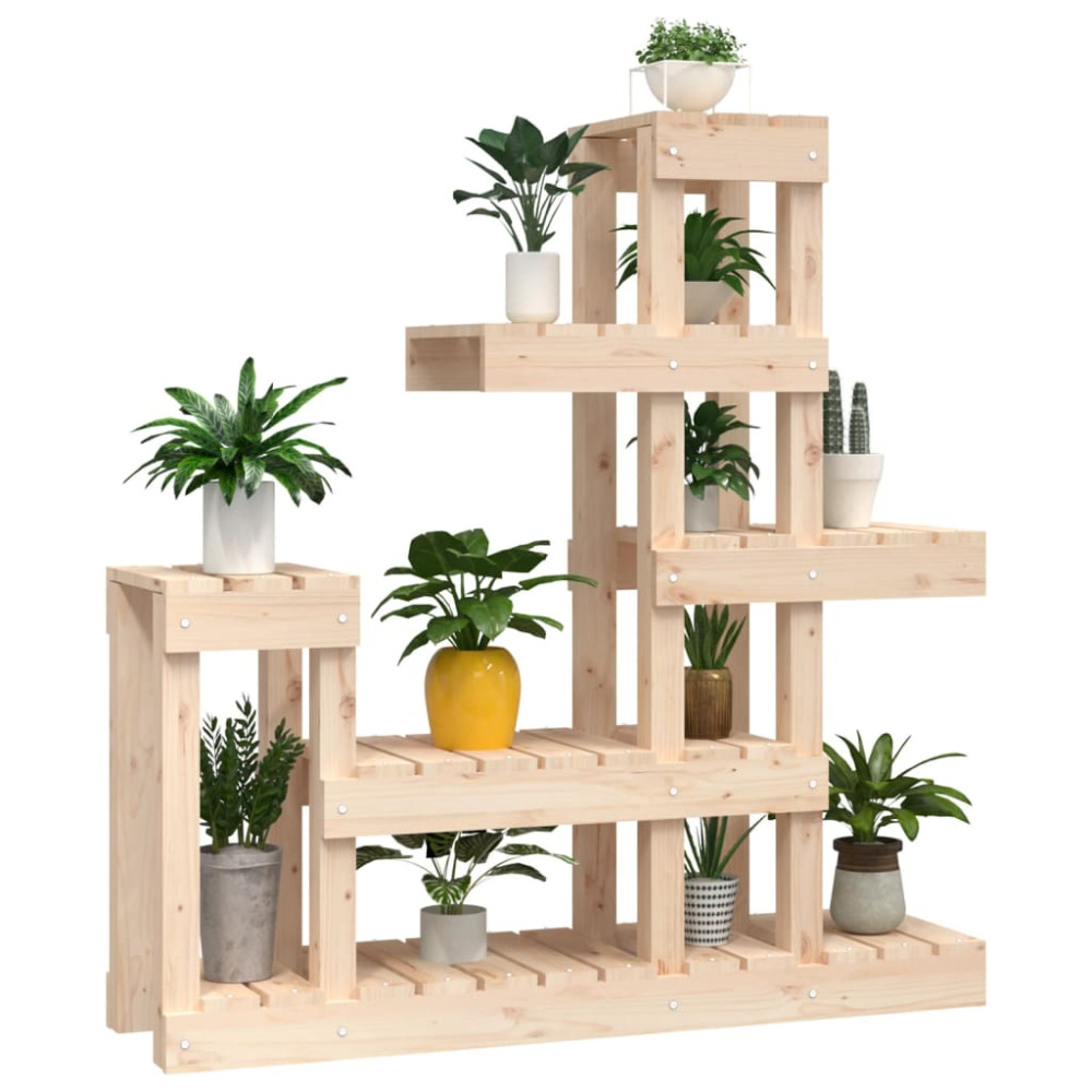 Produktbild för Växtställ 92x25x97 cm massiv furu