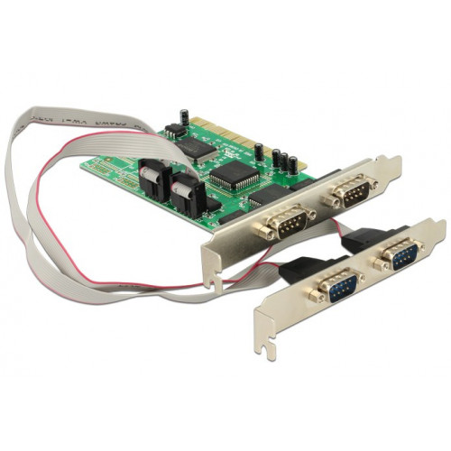 DeLOCK DeLOCK PCI Card 4x Serial nätverkskort/adapters