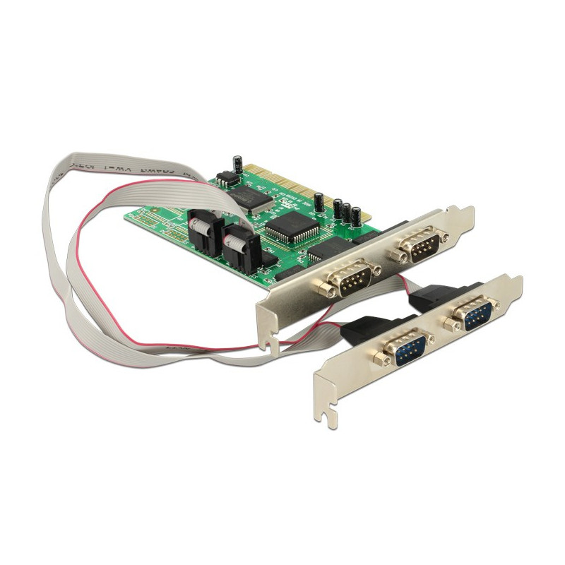 Produktbild för DeLOCK PCI Card 4x Serial nätverkskort/adapters